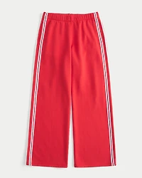Striped Wide-Leg Sweatpants