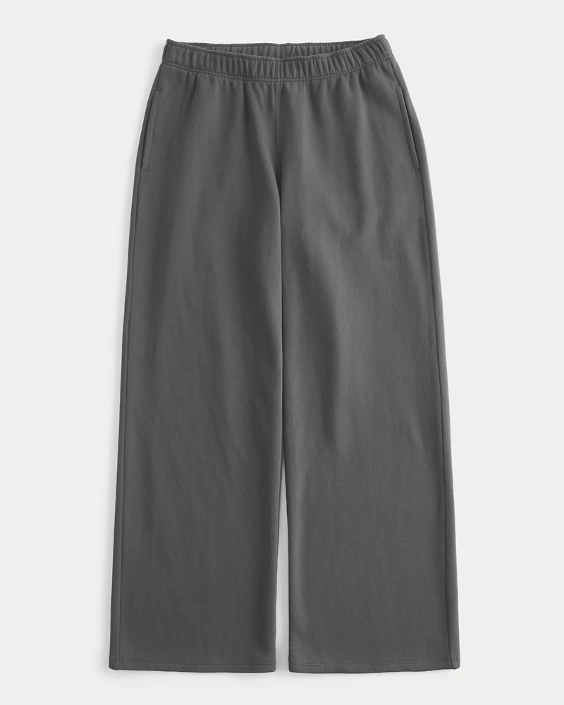 Wide-Leg Sweatpants