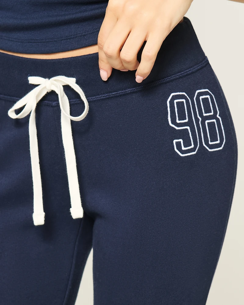 Number Graphic Boot Sweatpants