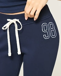 Number Graphic Boot Sweatpants