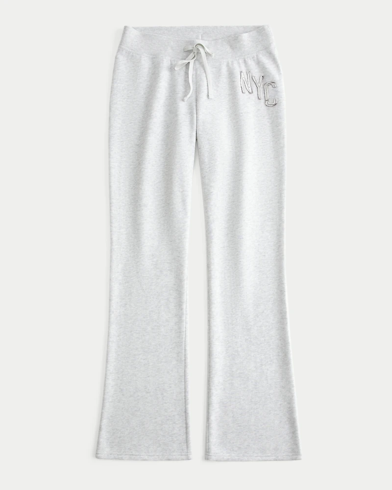 NYC Graphic Bootcut Sweatpants