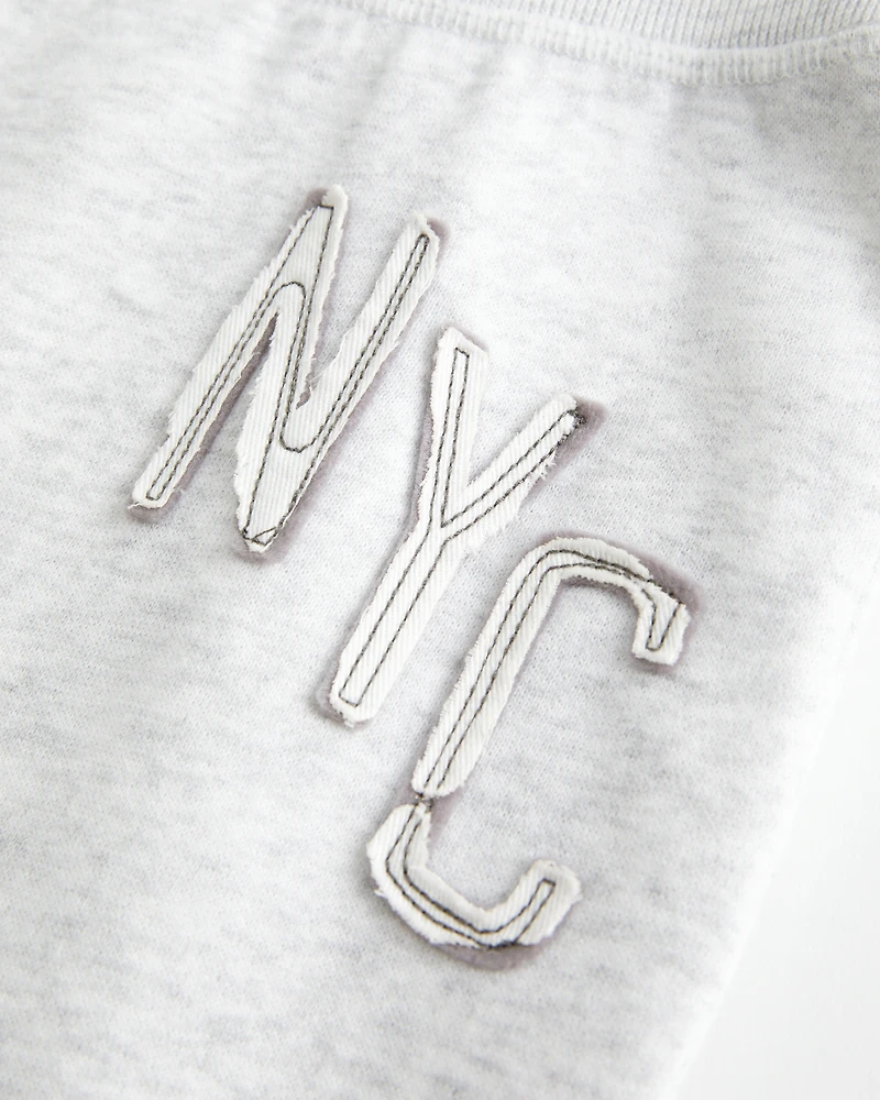 NYC Graphic Bootcut Sweatpants