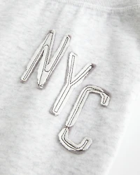 NYC Graphic Bootcut Sweatpants