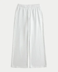 Bow Graphic Wide-Leg Sweatpants