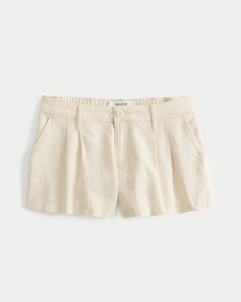 Hollister Livvy Low-Rise Linen-Blend Shorts 3