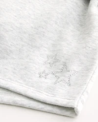 Star Graphic Fleece Mini Shorts