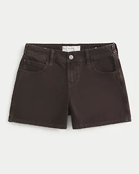 Hollister Andi Adjustable Waist Low-Rise Baggy Denim Shorts