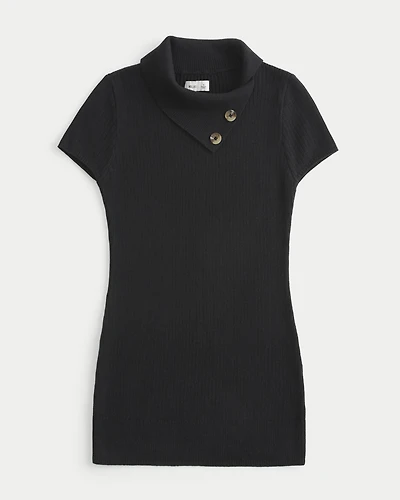 Short-Sleeve Tunic Sweater