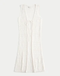 Crochet-Style Duster Cardigan