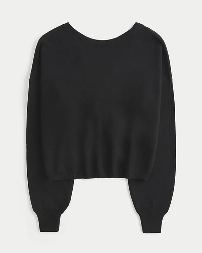 Easy Twist Back Sweater