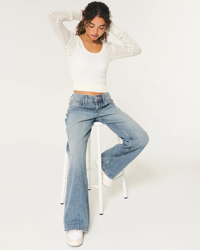 Stitchy Scoop Sweater