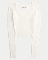 Stitchy Scoop Sweater