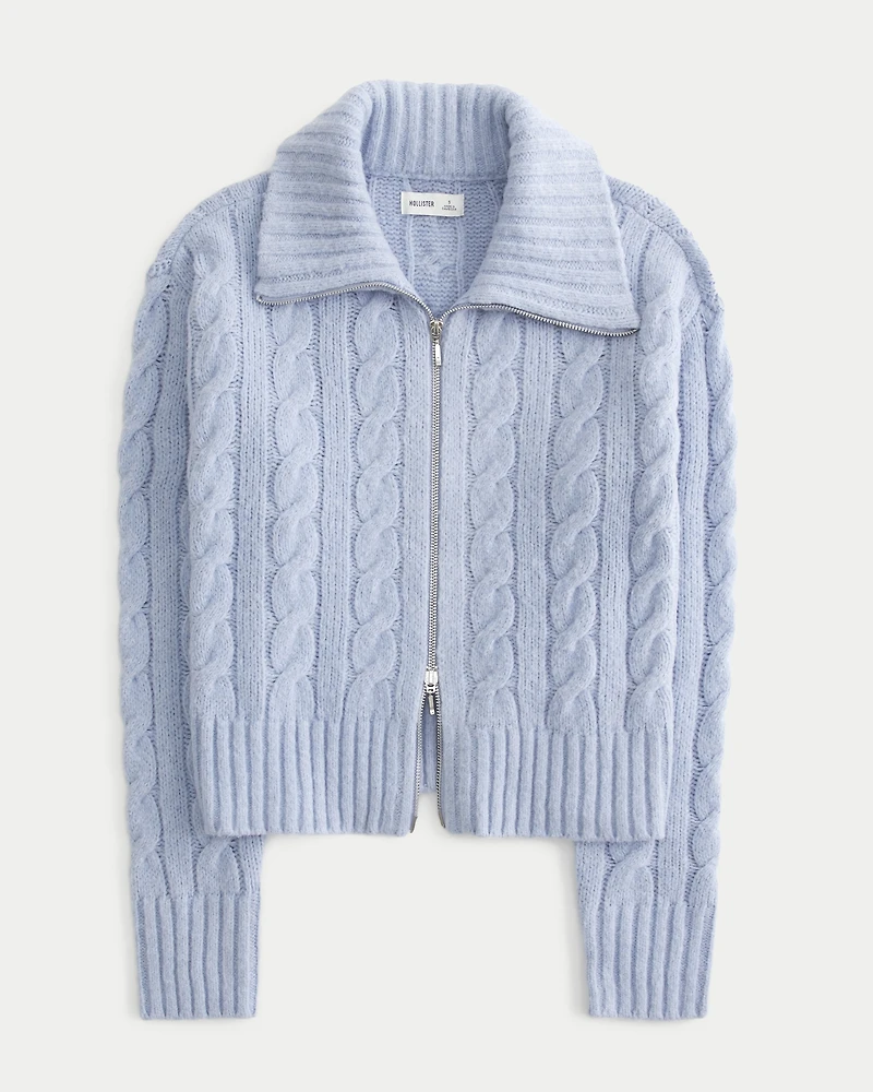 Hollister Comfy Cloud Zip-Up Sweater
