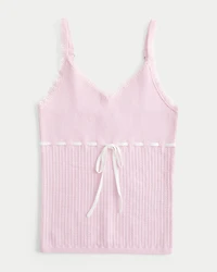Tie-Front Sweater Tank