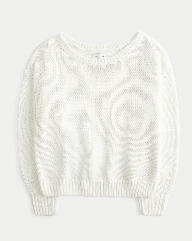 Slouchy Off-the-Shoulder Sweater