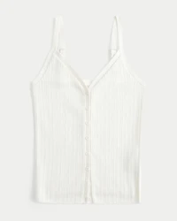 Button-Through Sweater Tank