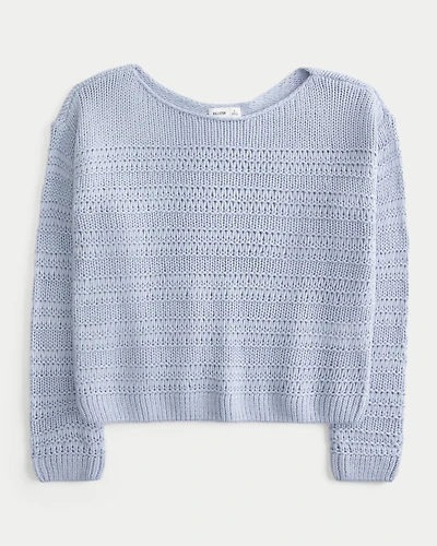 Slouchy Textural Stitch Sweater