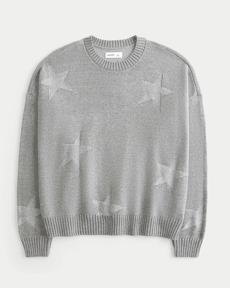Easy Star Pattern Crew Sweater
