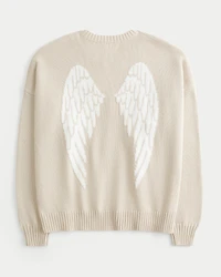 Easy Wings Graphic Crew Sweater