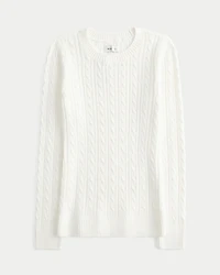 Cable-Knit Icon Crew Sweater