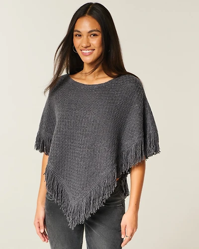 Easy Fringe Poncho