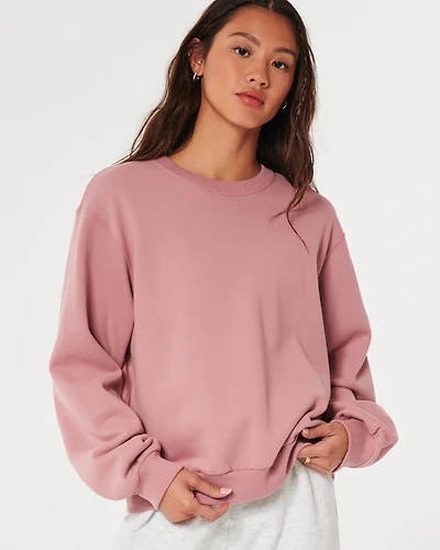 Hollister Feel Good Fleece Easy Crew Sweatshirt
