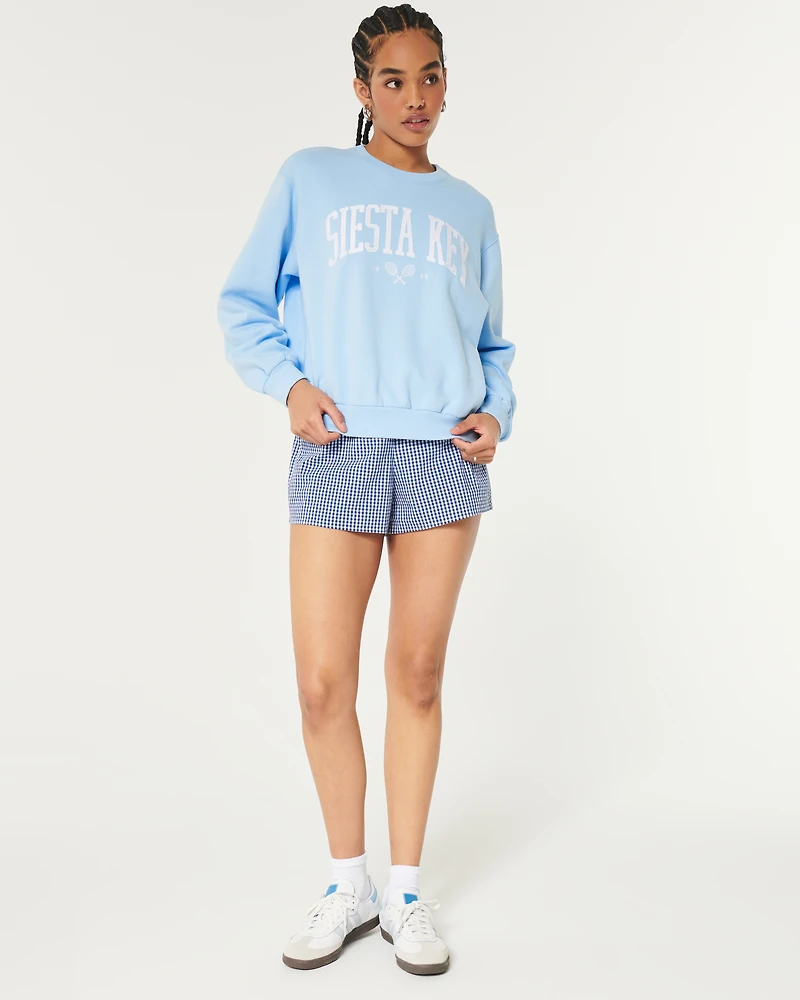 Easy Siesta Key Graphic Crew Sweatshirt