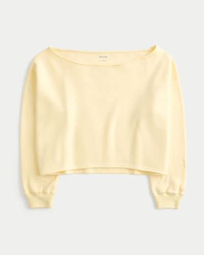Easy Double Off-the-Shoulder Sweatshirt