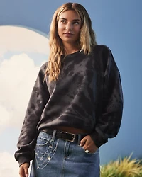 Easy Tie-Dye Pattern Crew Sweatshirt
