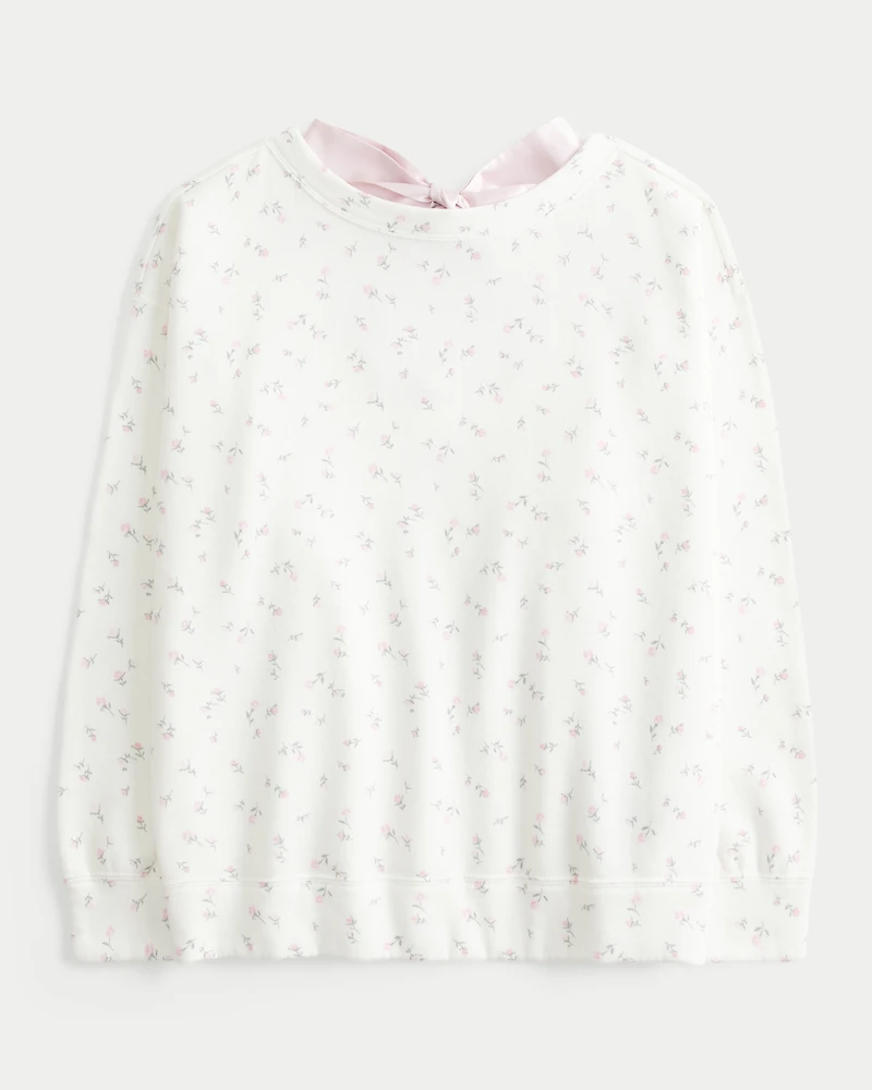 Oversized Back Bow Sweatshirt