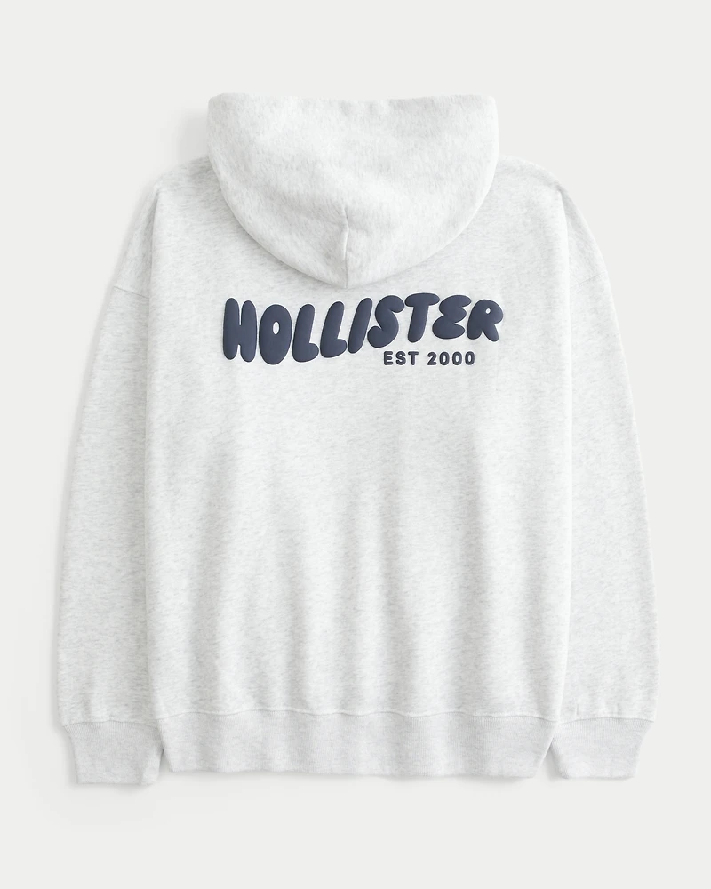 Hollister Feel Good Oversized Logo Graphic Hoodie