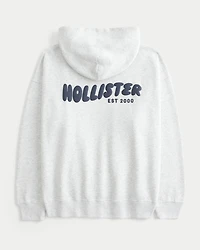 Hollister Feel Good Oversized Logo Graphic Hoodie