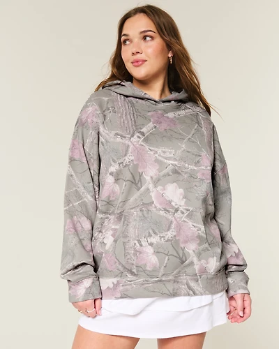Hollister Feel Good Oversized Camo Hoodie