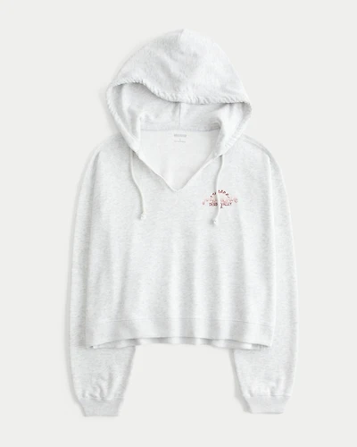 Hollister Feel Good Easy Palm Drive Graphic Hoodie