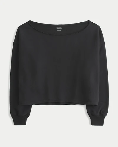 Hollister Feel Good Easy Off-the-Shoulder Sweatshirt