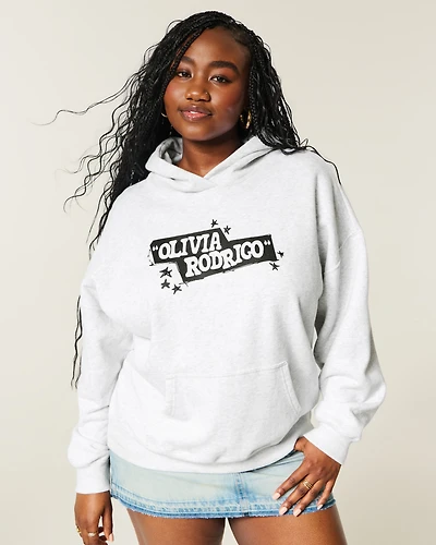 Hollister Feel Good Oversized Olivia Rodrigo Graphic Hoodie