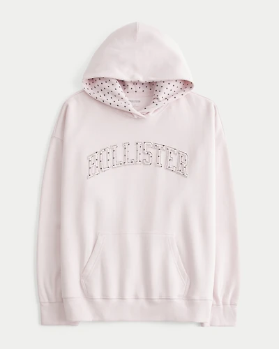 Hollister Feel Hood Dot Logo Graphic Hoodie