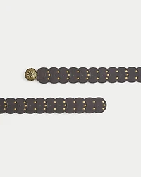 Medallion Vegan Leather Belt