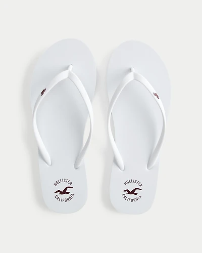 Rubber Logo Flip Flops