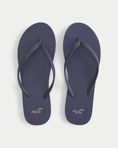 Rubber Logo Flip Flops