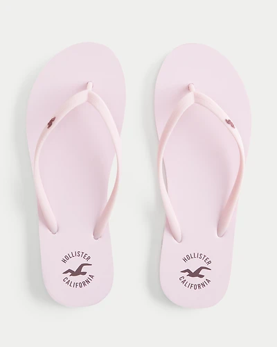 Rubber Logo Flip Flops