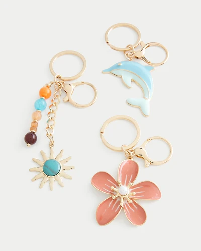 Beach Charm Keychain Pack