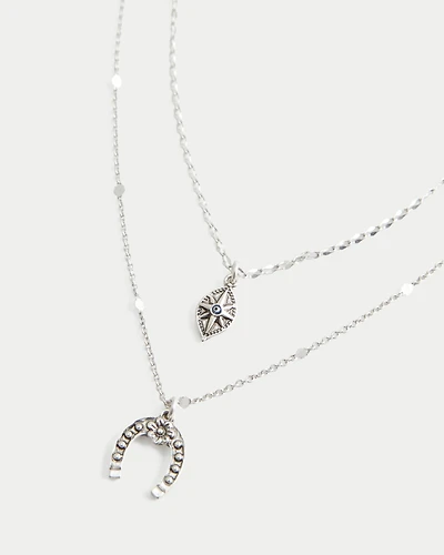 Horseshoe Necklace 2-Pack