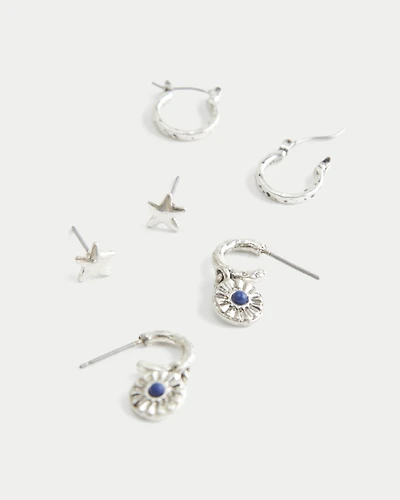 Two Hoops & Stud Email 3-Pack