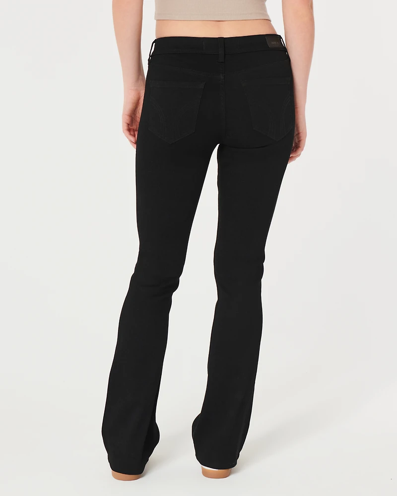 Mid-Rise Black Boot Jeans