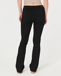 Mid-Rise Black Boot Jeans