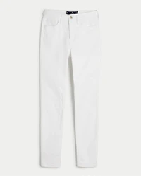 High-Rise White Super Skinny Jeans