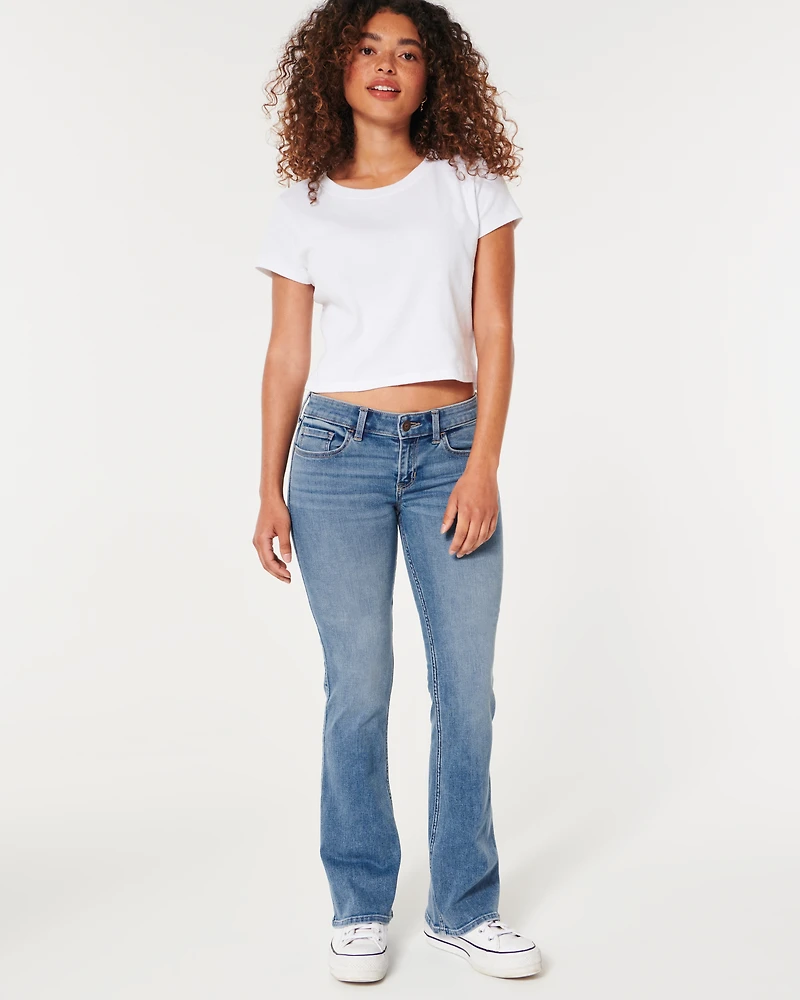 Low-Rise Medium Wash Boot Jeans