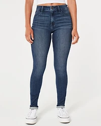 High-Rise Dark Wash Jean Leggings
