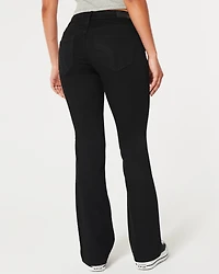 Low-Rise Black Boot Jeans